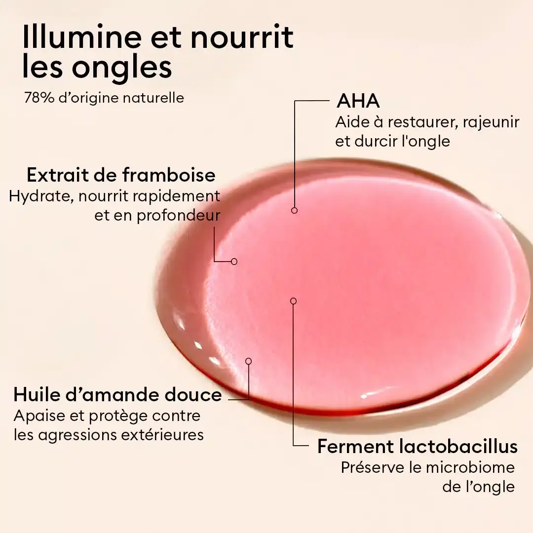 Vernis Soin - Active Glow Raspberry - Manucurist Paris