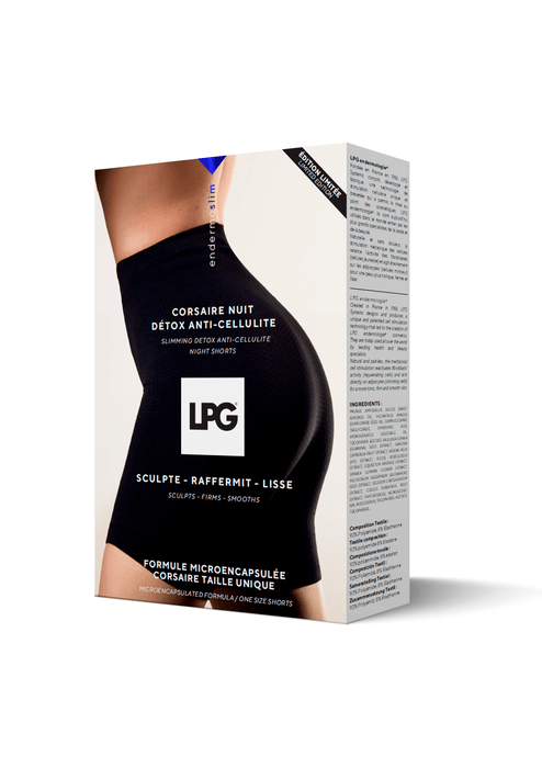 Corsaire nuit détox anti-cellulite - Corsaire anti-cellulite nuit - LPG - corsaire nuit - Cosméto-textileLe corsaire minceur et anti-cellulite agit efficacement pour des résultats prouvés en 20 nuits. Son textile micromassant et innovant diffuse des actif