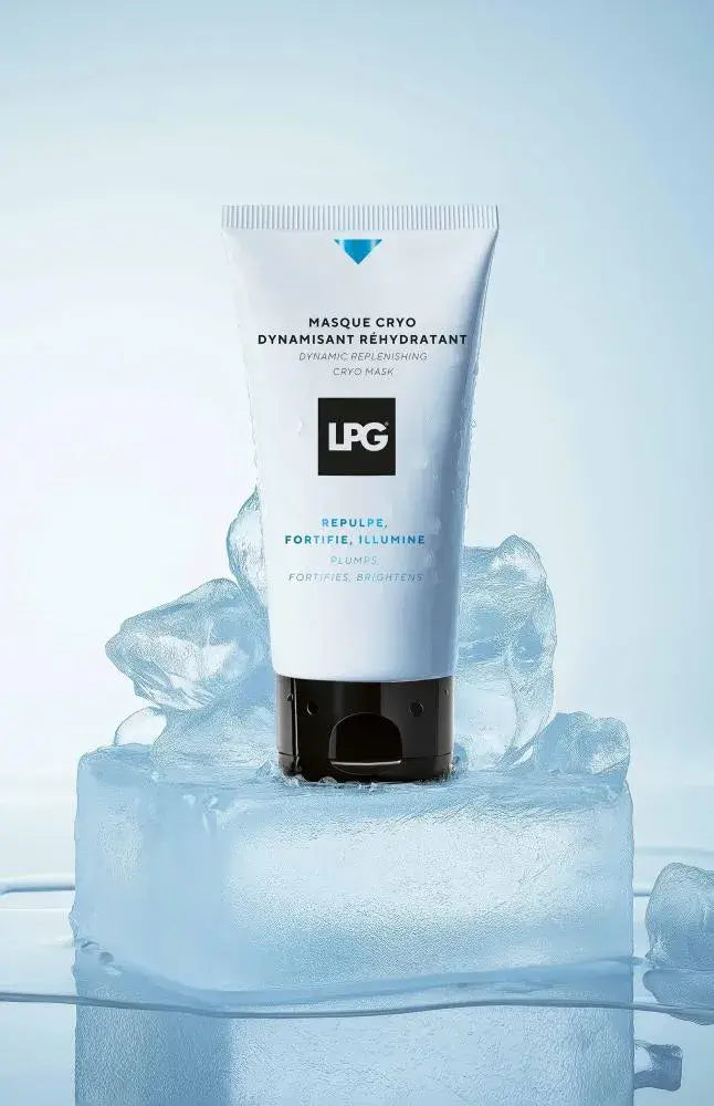 LPG Masque cryo dynamisant réhydratant - Masque cryo dynamisant réhydratant - LPG - masque visage - Le soin réflexe des peaux assoiffées. Son effet froid immédiat relance la micro-circulation, sa texture crème immerge les peaux déshydratées dans un bain r