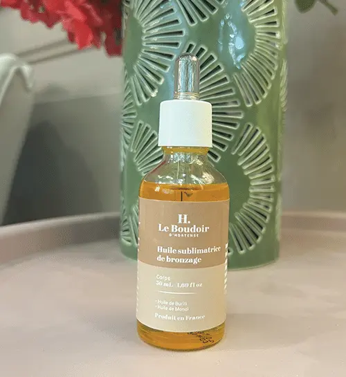 Huile sublimatrice de bronzage - Le Boudoir d'Hortense